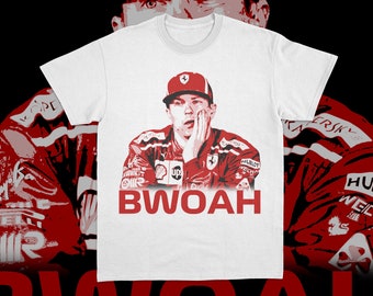 T-shirt Kimi Raikkonen Bwoah Formula 1 / Maglietta divertente F1 / Maglietta con citazione F1 / Abbigliamento Formula 1 / Corse di Formula Uno