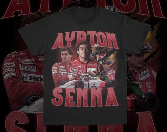 Maglietta Ayrton Senna Formula 1 Racing Nera / McLaren F1