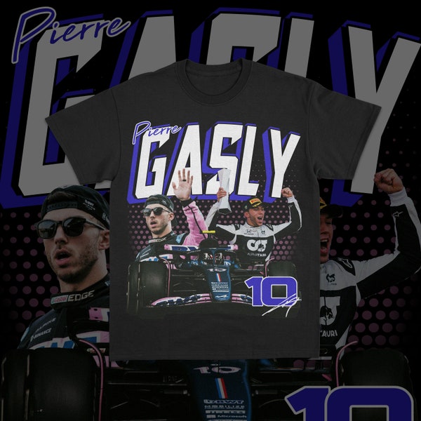 Pierre Gasly Formula 1 Racing Tshirt | F1 Gasly Shirt | PG10 Top | F1 Tee