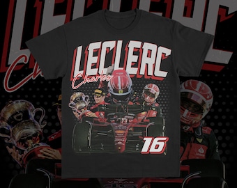 T-shirt de course de Formule 1 Charles Leclerc, chemise casque F1 2024, t-shirt Formule 1 Charles Leclerc, cadeaux pour fan de Charles Leclerc, cadeaux F1
