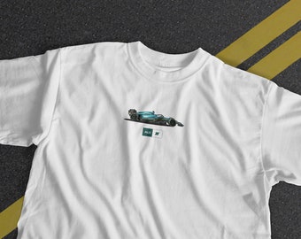 Fernando Alonso Formel 1 Auto T-Shirt | Aston Martin AMR23 | F1