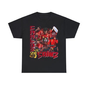 T-shirt grafica Carlos Sainz 2024 Formula 1 / F1 / Ferrari F1 immagine 3