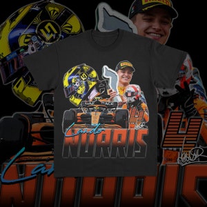 Lando Norris Formula 1 Racing Graphic T-Shirt, 2024 F1 Racing Shirt, Motorsport Clothing F1, McLaren F1 Bootleg T-Shirt, LN4 Shirt