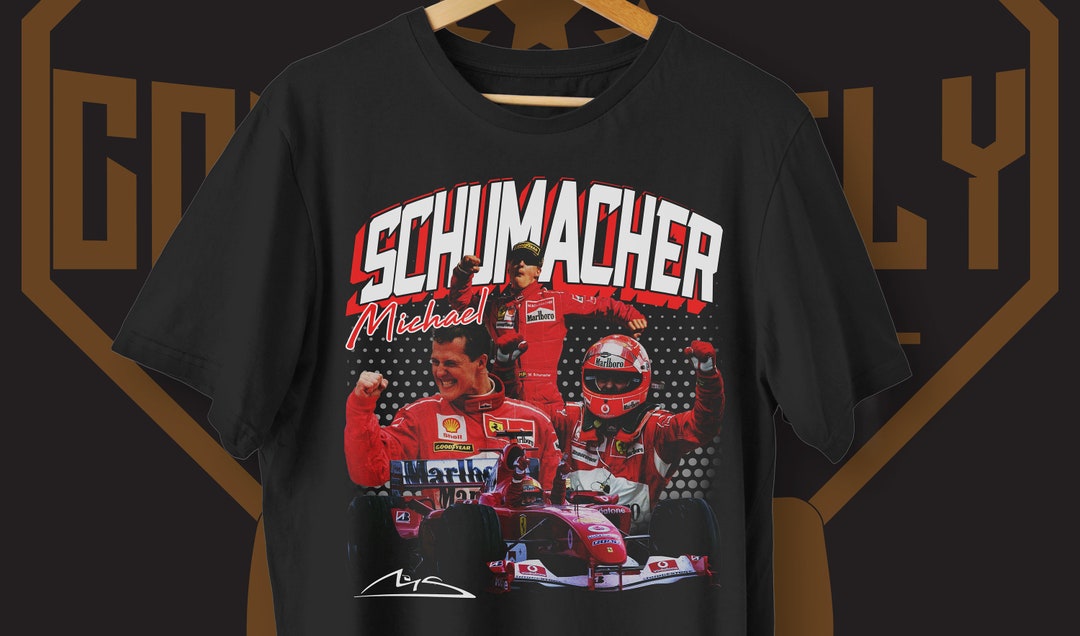 Michael Schumacher Formula 1 Racing Tshirt F1 Helmet Shirt - Etsy