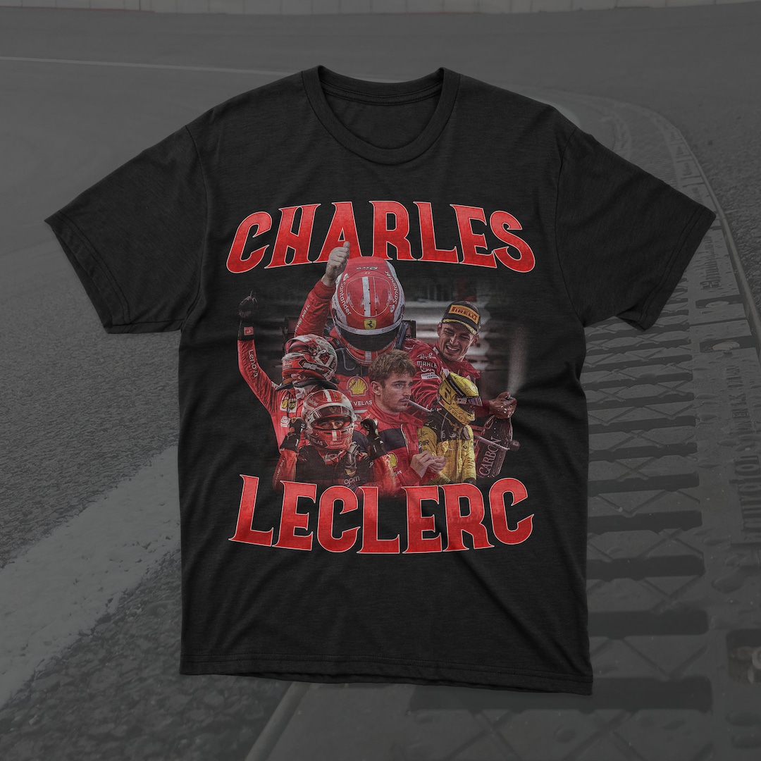 Charles Leclerc 16 Mens Black Racing Pullover Men's Crewneck T-Shirt Short Sleeve Top Unisex Pure Cotton Tee Black S