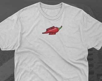 Carlos Sainz Formel 1 Red Chilli Tshirt, F1 2023 Helm Shirt, Carlos Sainz Formel 1 T-Shirt, Geschenke für Carlos Sainz Fans, F1 Geschenke, CS55