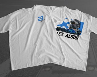 Alex Albon Formula 1 Racing Graphic T-Shirt, 2023 F1 Racing Shirt, Motorsport Clothing F1, Williams F1 Bootleg T-Shirt, AA23 Tee