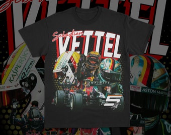 Sebastian Vettel Formula One Racing Vintage 90s Bootleg Unisex Tshirt, Racing Grand Prix F1 Shirt, SV5 Top, Seb Vettel Tee