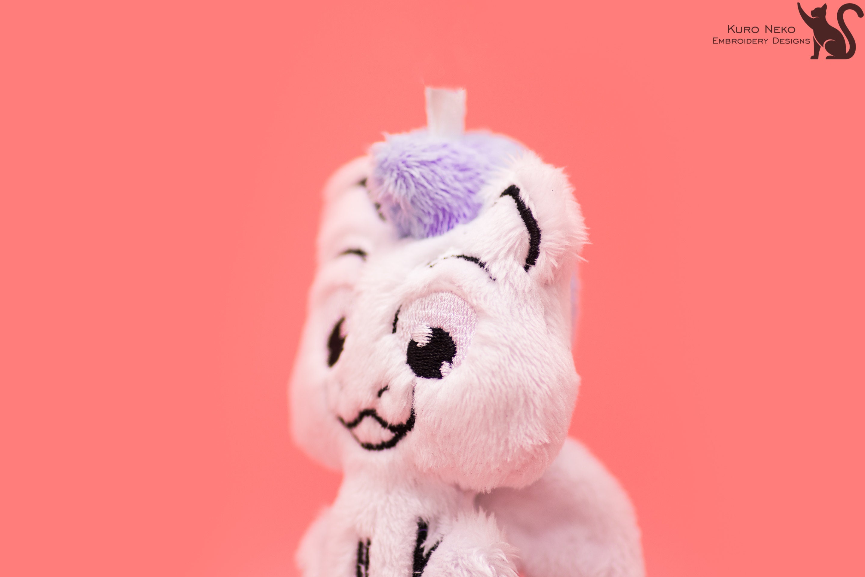 Mohawk Key Chain In the Hoop - Digital ITH Plush Pattern | Keychain Cute Pegasus With a ...