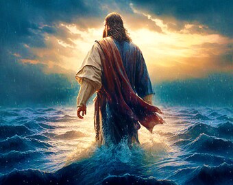 Jesus Walking on the Water - Etsy