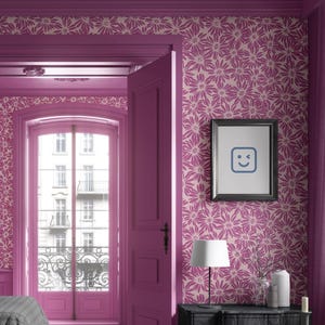 Carta da parati vintage rosa margherita botanica decorazione murale di lusso colore personalizzato floreale rimovibile stacca e attacca o permanente carta da parati tradizionale