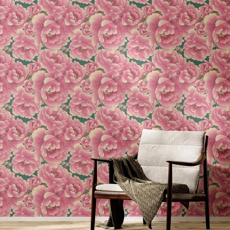 Wallpaper Removable Peel and Stick or Permanent Traditional Etsy