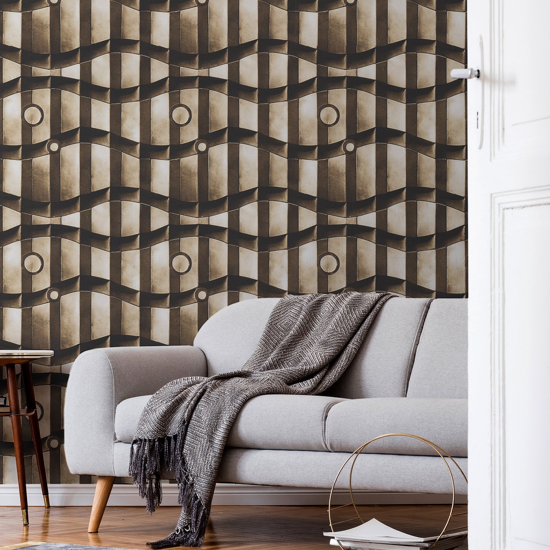Maximalist Peel and Stick Wallpaper Removable Retro Renters - Etsy