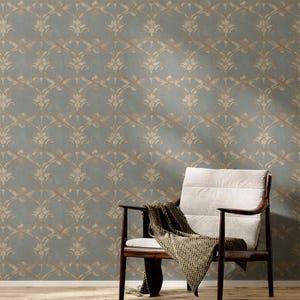 Wallpaper Removable Peel and Stick or Permanent Traditional Wallpaper Victorian Vintage Damask Wall Decor Home Decor Wall Art Room Decor