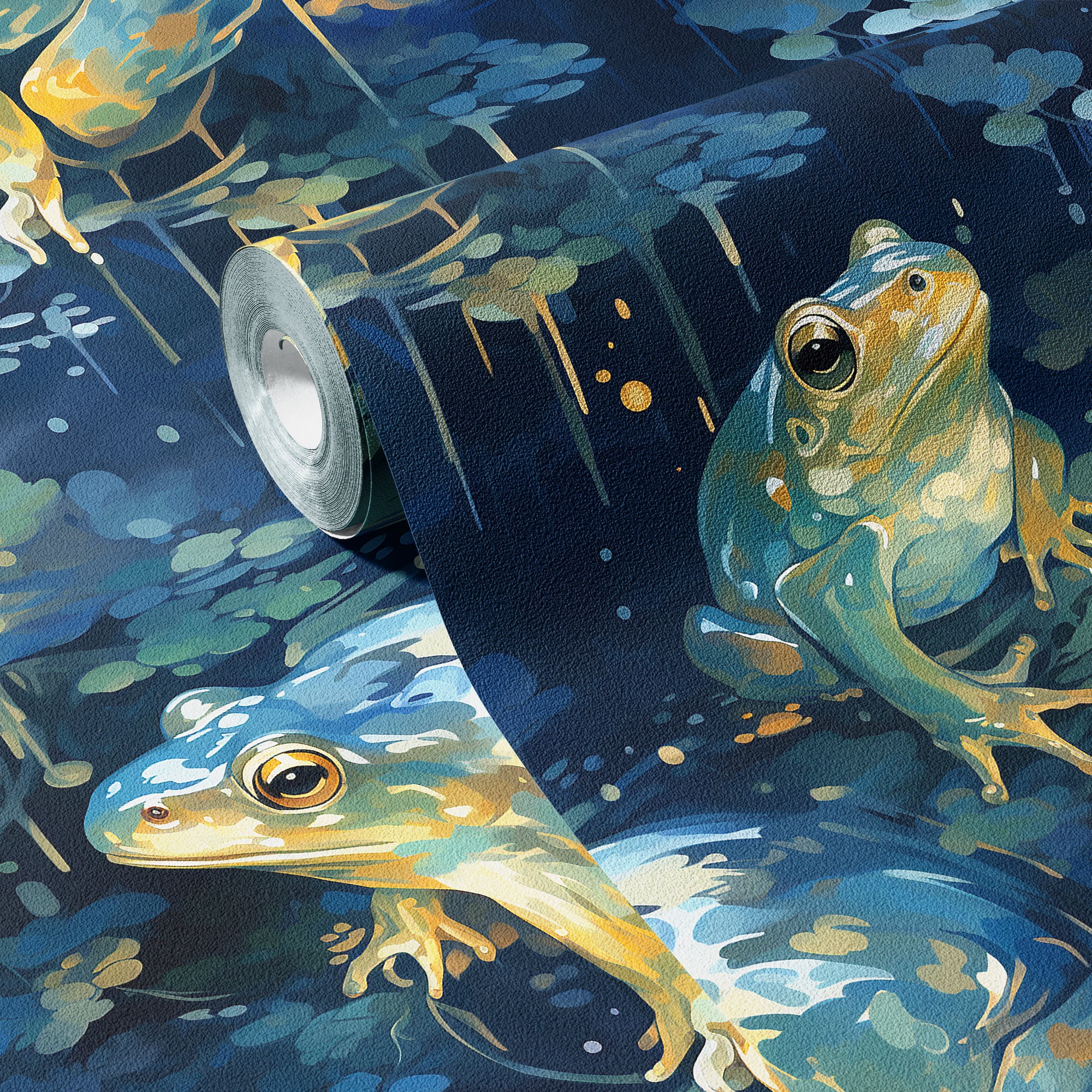 Wallpaper Dreamy Frog Dark Moody Luxury Wall Decor Whimsical - Etsy
