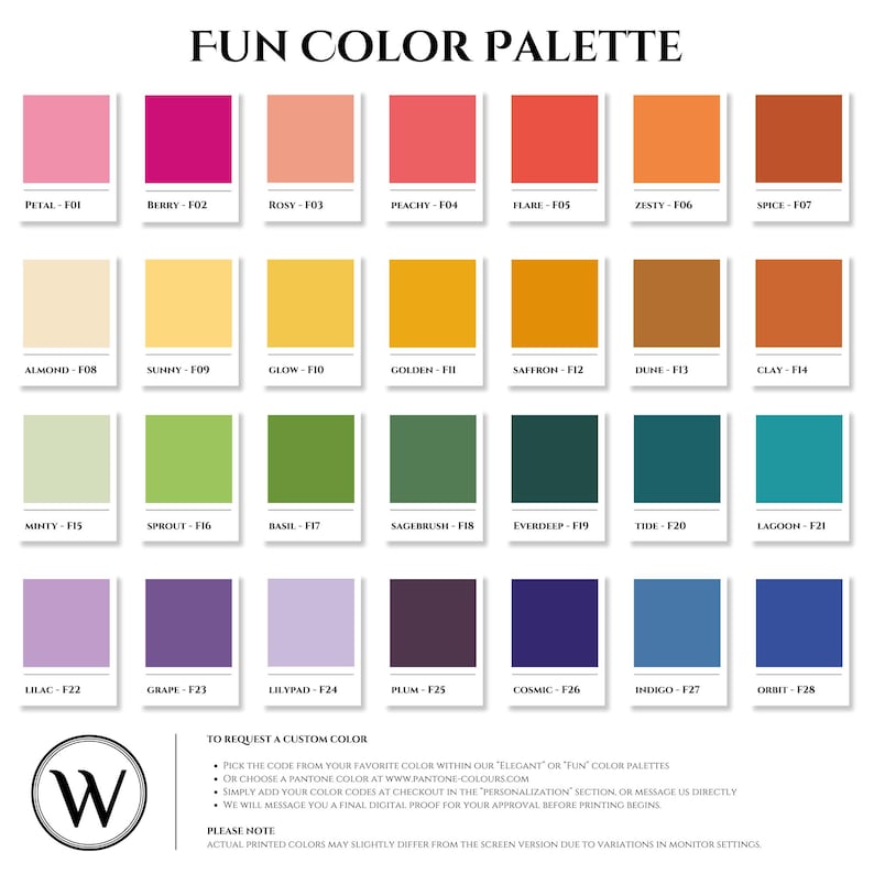 The image is a collection of various color palettes, each with a different color scheme. The palettes include a range of colors such as pink, orange, green, blue, and purple. The palettes are designed to be used in custom color palettes, and they can be picked from the available color options or ordered online. The image does not provide any specific information about the content or purpose of the palettes, and it is not intended to be a comprehensive guide to color palettes.