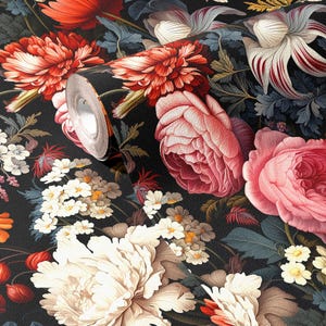 Wallpaper Colorful Wildflower Floral Wallpaper Wall Decor Home Art Room Mural Removable Peel and Stick or Permanent Traditional Wallpaper