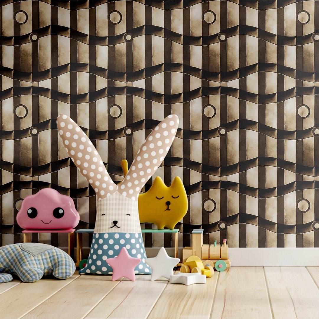Maximalist Peel and Stick Wallpaper Removable Retro Renters - Etsy