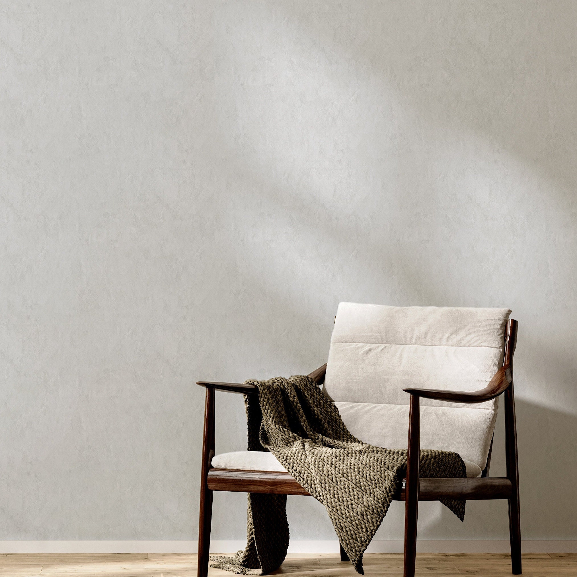 Boho White Limewash Wallpaper, Removable Peel and Stick Wallpaper