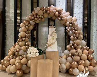 Conjunto de decoración de fondo de compromiso y boda con kit de arco de guirnalda de globos, decoración de eventos, decoración de sesión de fotos