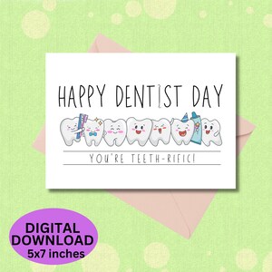 Bonne fête du dentiste, appréciation dentaire nationale, voeux dentaire, carte de dent drôle, meilleur dentiste, pour cabinet dentaire
