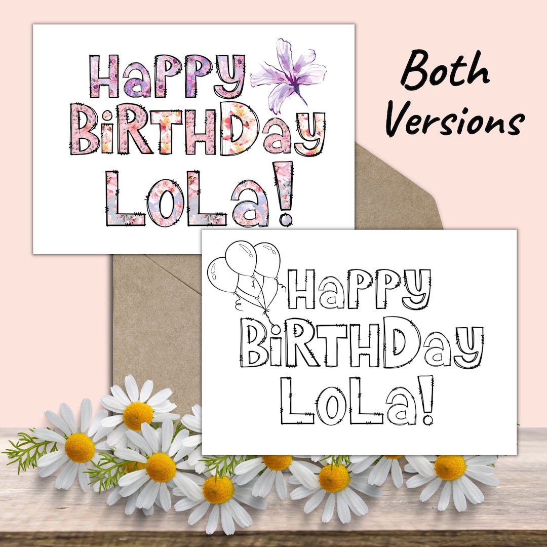 Happy Birthday Lola, Grandma in Tagalog, Gift for Grandma, Lola