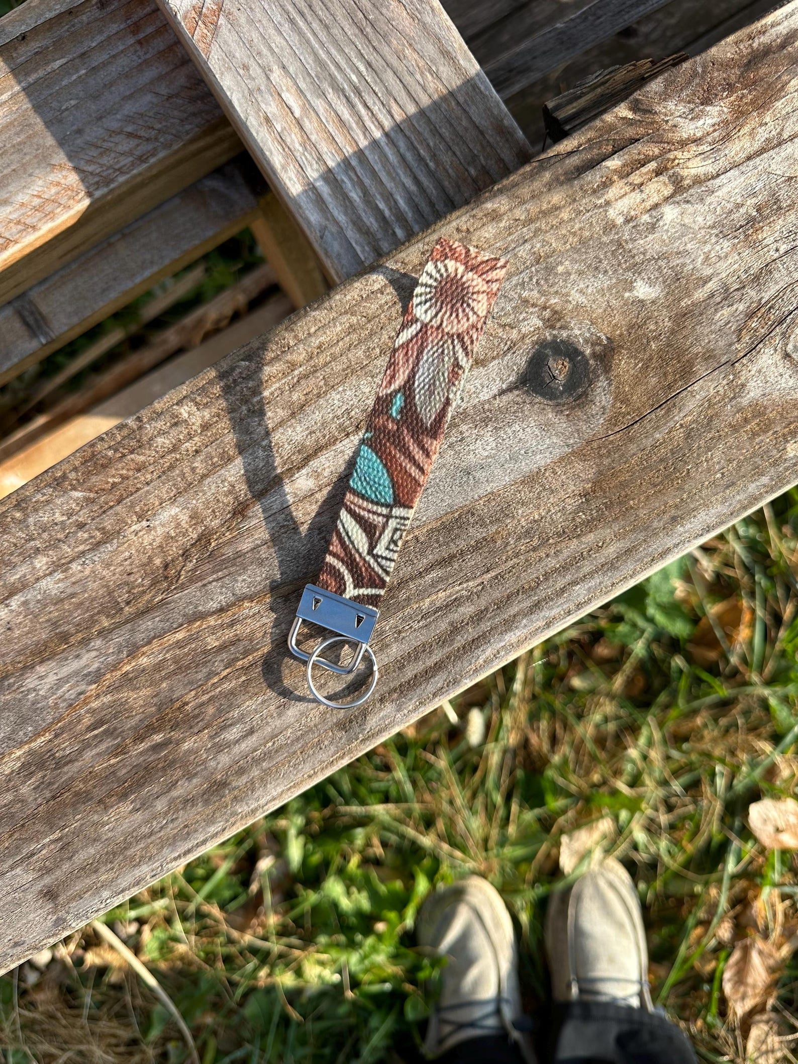 Western Keychain Wristlet, Cowhide Print Key Fob, Country Girl Gift ...