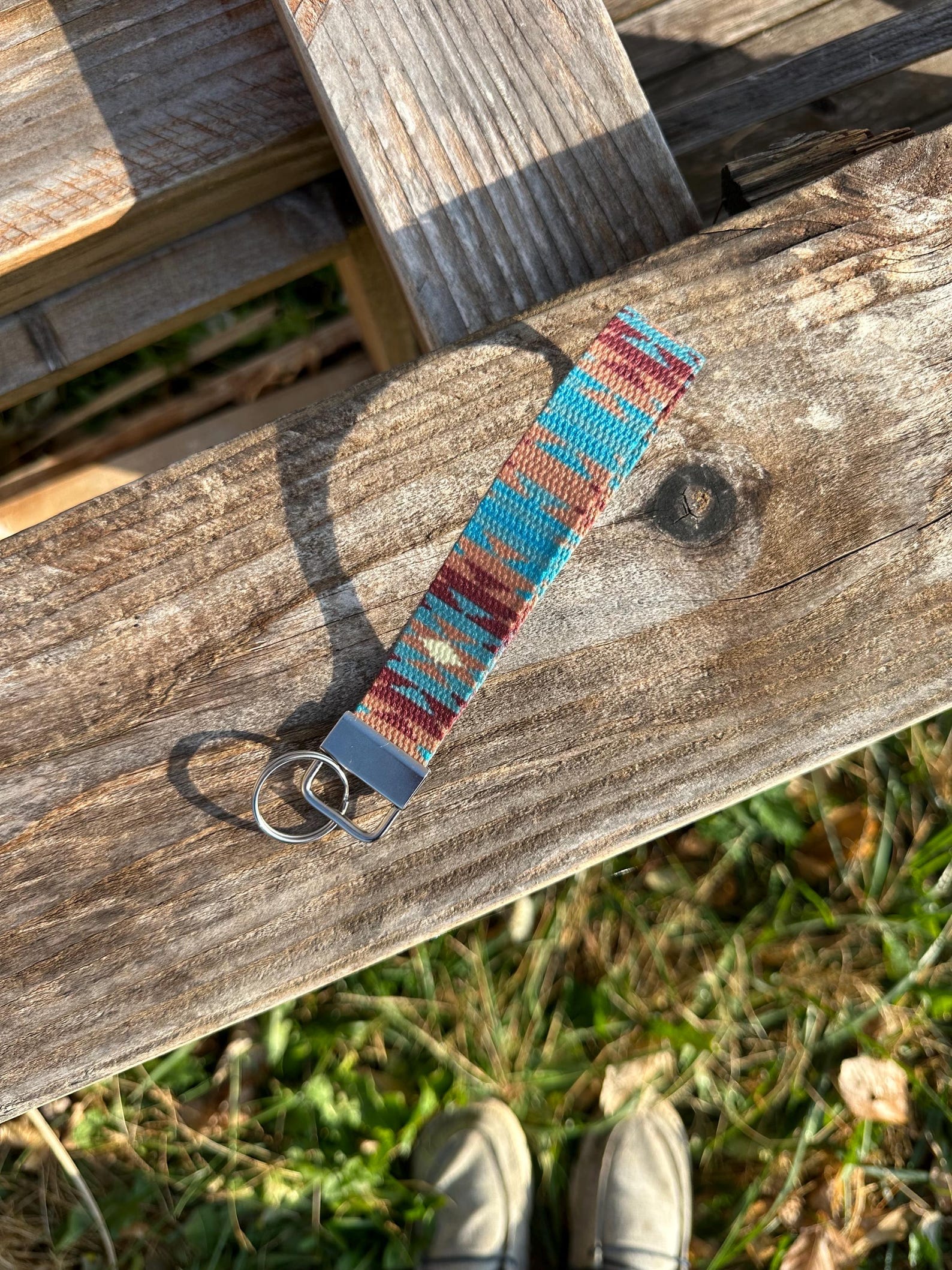 Western Keychain Wristlet, Cowhide Print Key Fob, Country Girl Gift ...