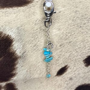 Western silver bag charm, cowgirl bag charm, coastal cowgirl bag charm, western bag charm, western keychain, bag charm