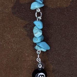Western rearview mirror charm, western bag charm, western charms, turquoise mirror charm, cowgirl decor, western decor, cowgirl mirror charm