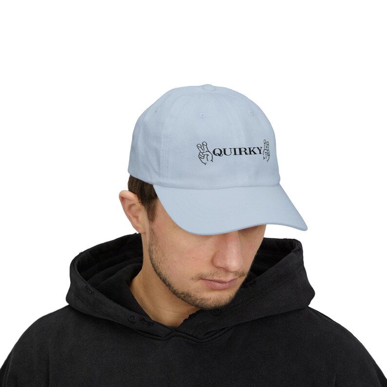 Quirky Air Quotes Classic Cap, Casual Hat, Trendy Accessory, Summer Headwear, Funny Cap image 6