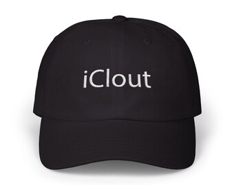 iClout Embroidered Dad Hat: Internet Humor, 100% Cotton