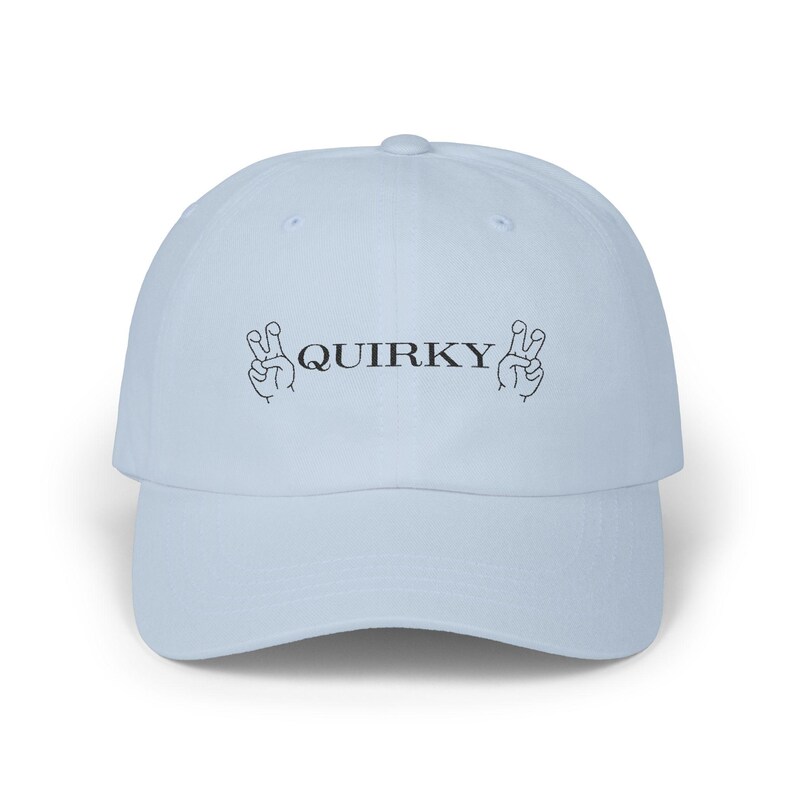 Quirky Air Quotes Classic Cap, Casual Hat, Trendy Accessory, Summer Headwear, Funny Cap image 5