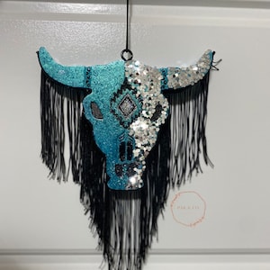 Bull Skull Car Freshie, Air Freshener, Custom Car Freshie