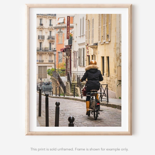 Paris Photography - Print, Moped Style, Fine Art Photo, Travel Photograph, French Wall Decor, Art Gift, Fashion, style, Christmas gift