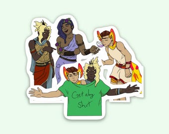 Greek Gods Sticker | Hermes, Dionysus, Apollo Vinyl Decal (Waterproof)