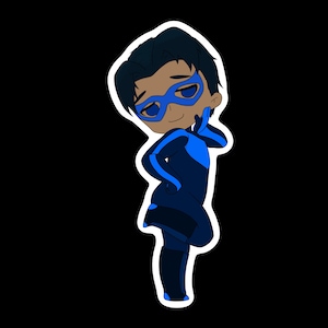 Nightwing DC Comics Vinyl Sticker, Silly