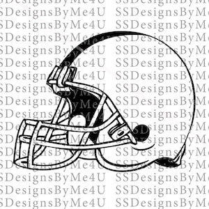 SVG, casco de fútbol, casco svg, pdf, png, jpg, silueta de Cricut, descarga digital