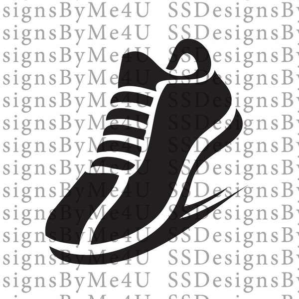 SVG, Running Shoe, Sneakers, Track and Field, pdf, png, jpg, Cricut Silhouette, Digital Download