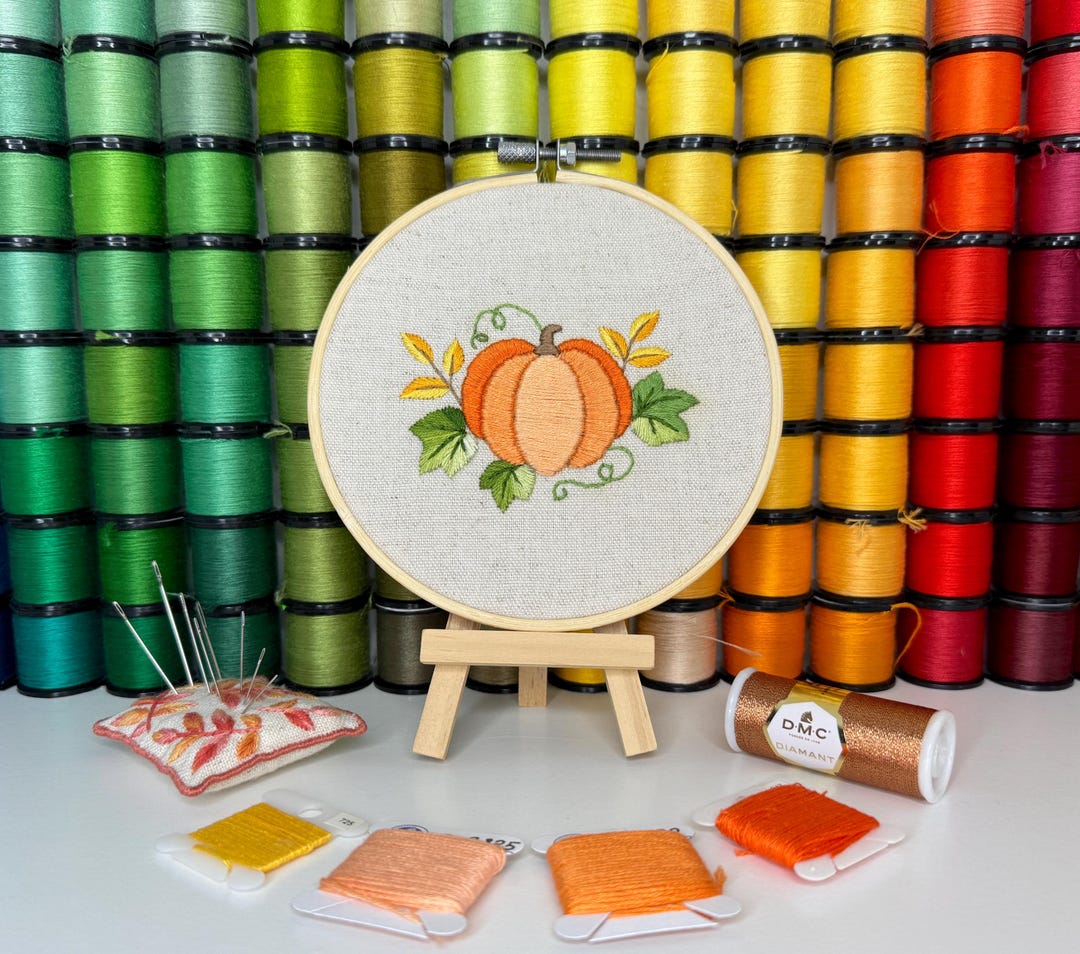 Sweet Little Pumpkin Autumn Themed Hand Embroidery PDF Pattern for ...