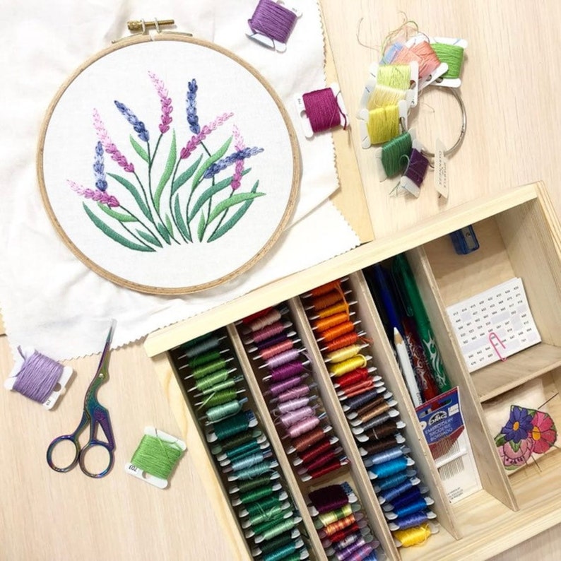 Lavender Hand Embroidery Pattern | Digital Download PDF + Detailed ...