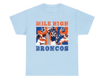 Denver Broncos Mile High Legends Shirt - Unisex Heavy Cotton Tee