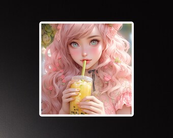 Limonade Dream - Aimant Boba Girl