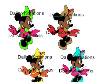 African Minnie Mouse - Etsy UK