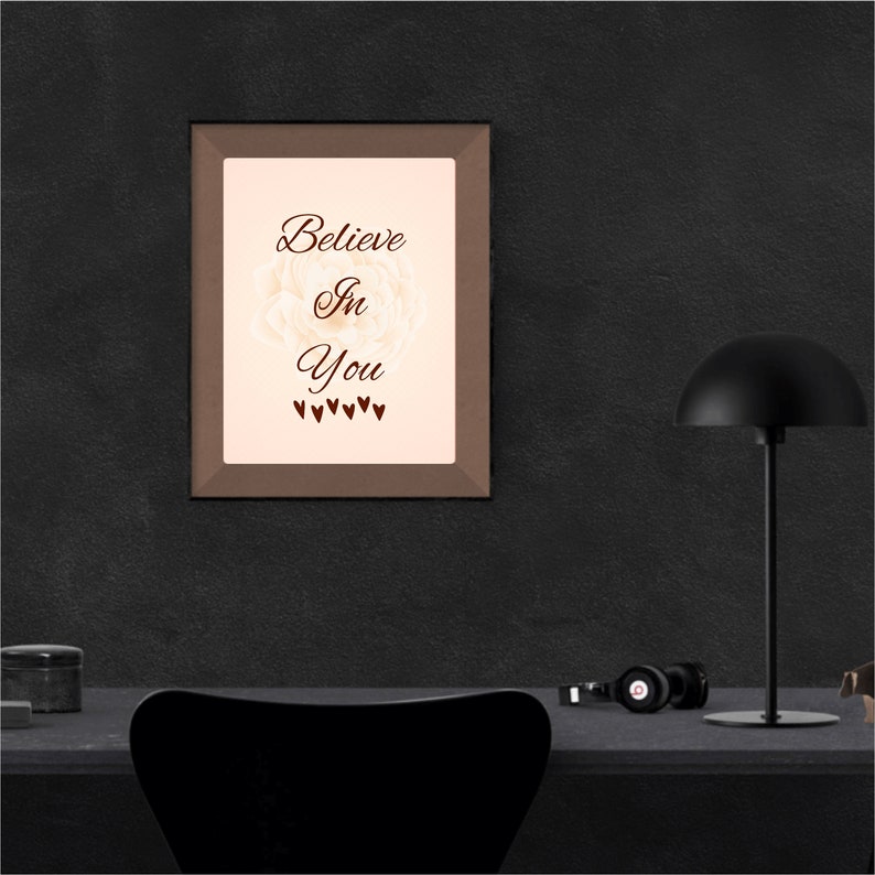 Believe in You Wall Decor/selflove Wall Decor/inspirational Etsy