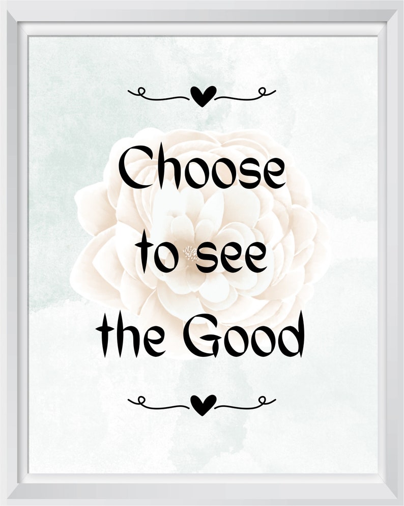 Choose to See the Good Wall Hanging/inspirational Wall Etsy