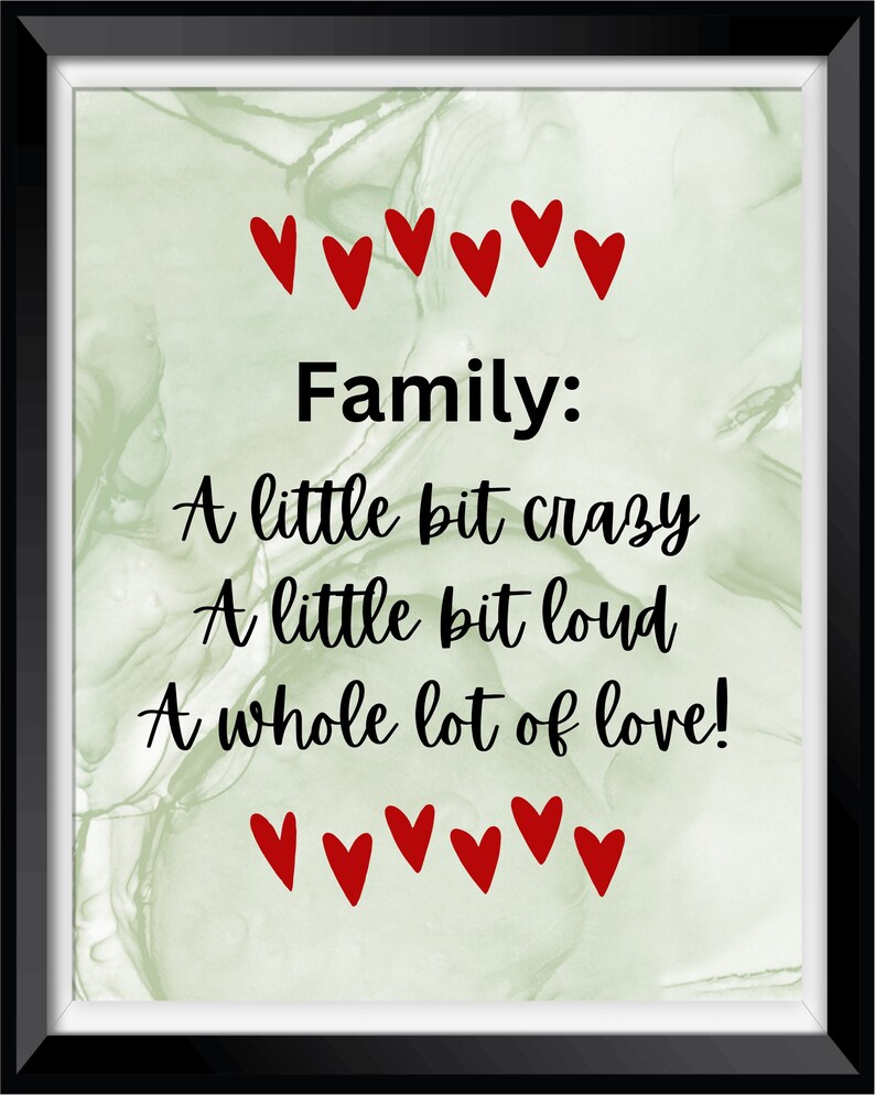 Family Wall Hanging/family A Little Bit of Crazy Wall Etsy