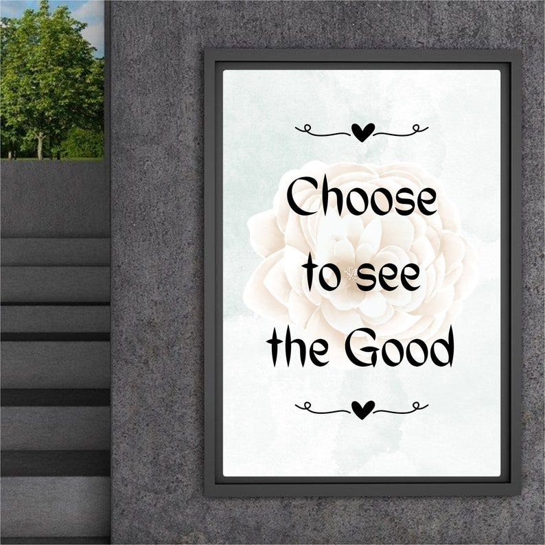 Choose to See the Good Wall Hanging/inspirational Wall Etsy