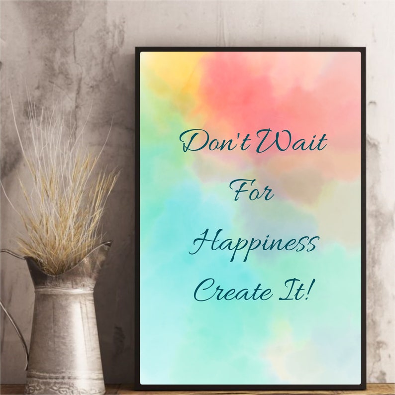 Motivational Wall Decor/inspirational Wall Decor/happiness Etsy