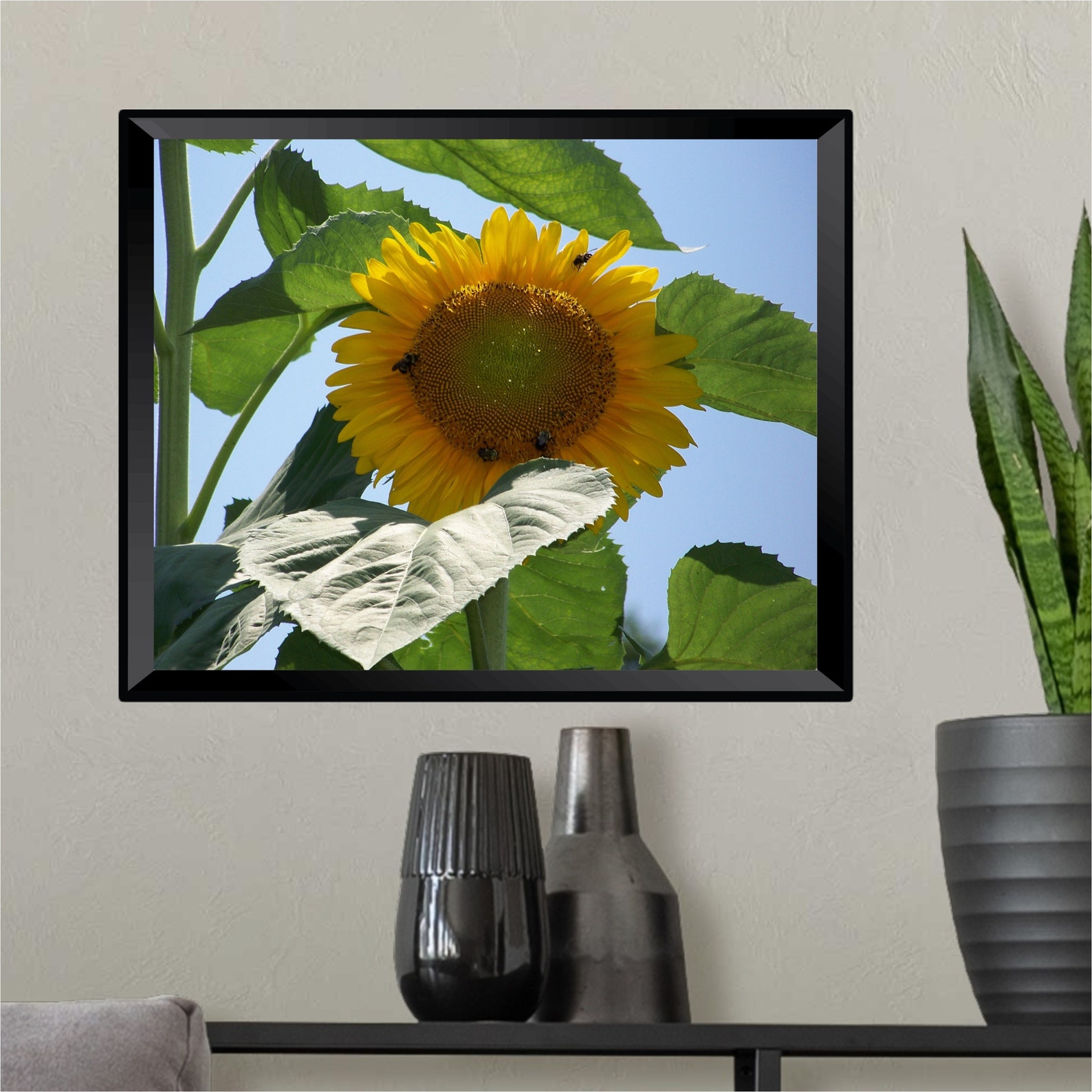 Sunflower and Bees Wall Hanging/beautiful Sunflower With Bees Etsy